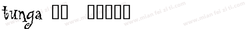 tunga 西方字体转换